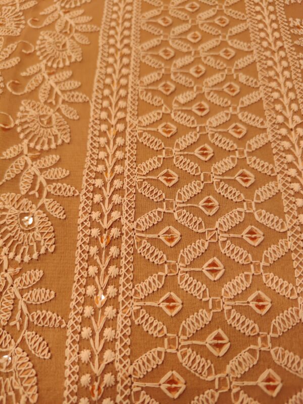 Suit (Chikankari Georgette) Orange PNDM500100ORGR - Image 4