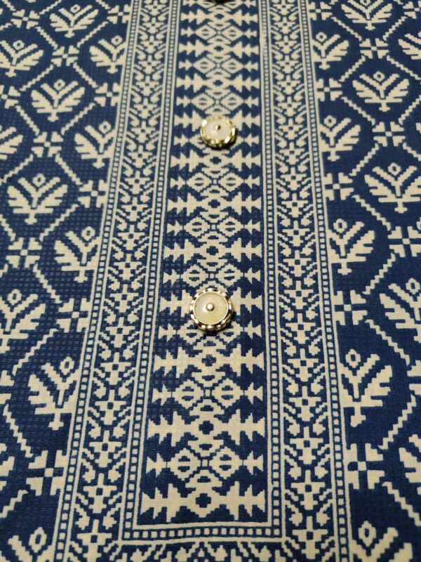 Suit (Batik Cotton) Teal Blue PNDM504000BLSN - Image 6