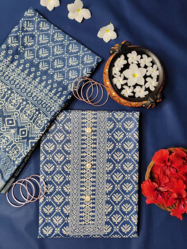Suit (Batik Cotton) Teal Blue PNDM504000BLSN