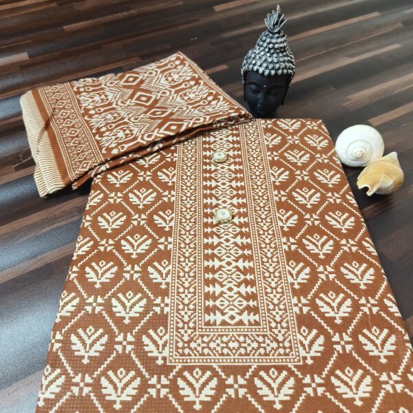 Suit (Batik Print) Mustard PNDM504000YLSN - Image 3