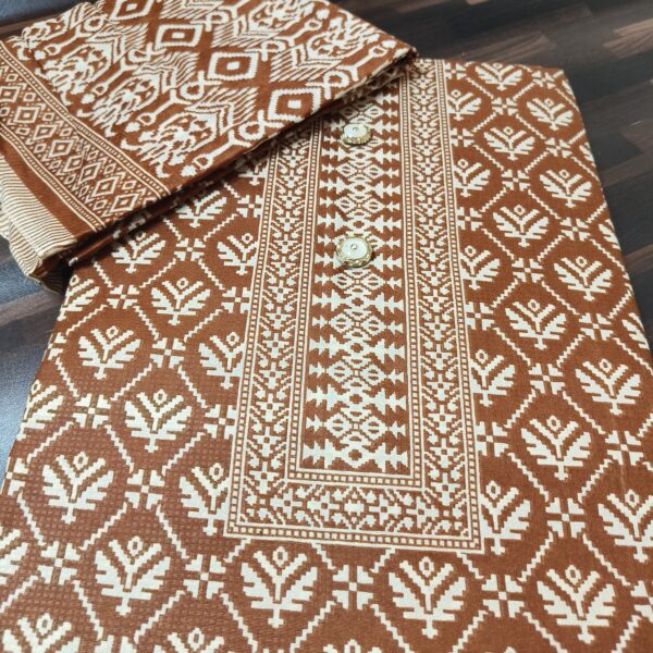 Suit (Batik Print) Mustard PNDM504000YLSN - Image 5