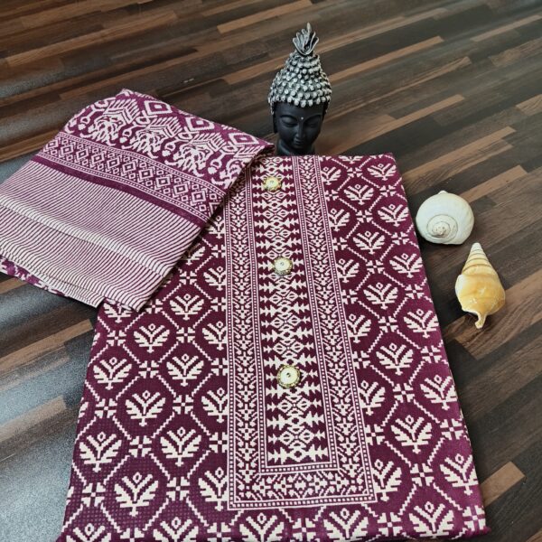 Suit (Batik Print) Wine PNDM504000WNSN - Image 2