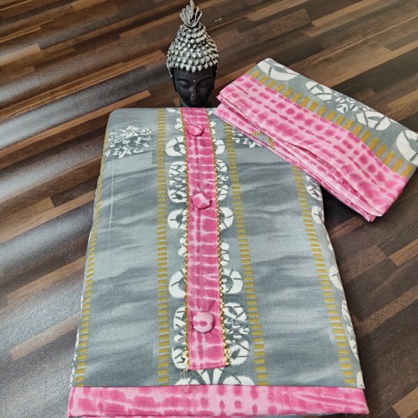 Suit (Cotton Batik) Pink Grey PNDM505000PKSN