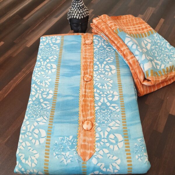 Suit (Cotton Batik) Orange Blue PNDM505000ORSN