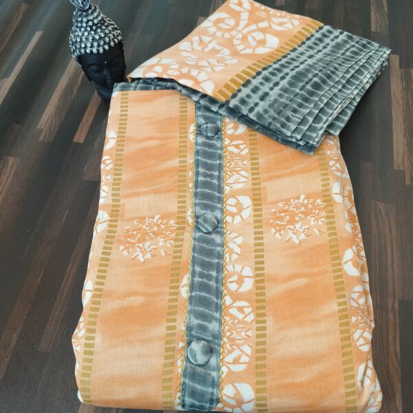 Suit (Cotton Batik) Grey Orange PNDM505000GRSN