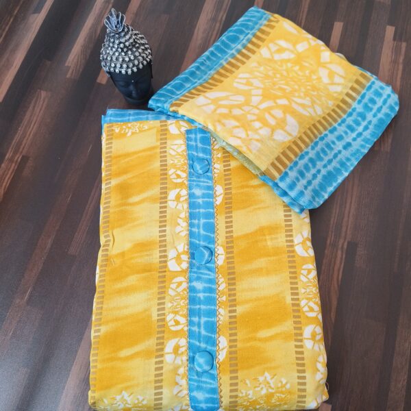 Suit (Cotton Batik) Yellow Blue PNDM505000YLSN - Image 2