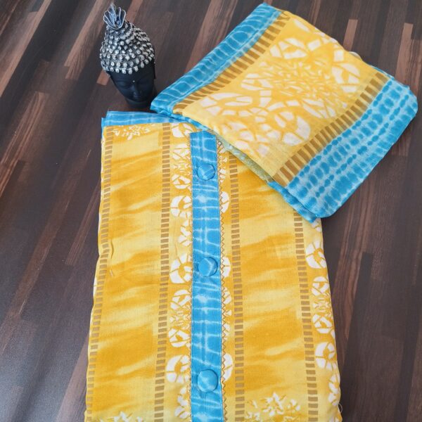 Suit (Cotton Batik) Yellow Blue PNDM505000YLSN - Image 3