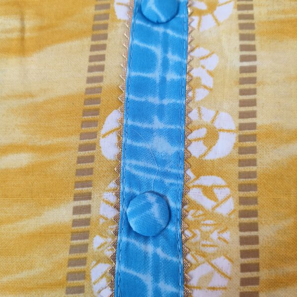 Suit (Cotton Batik) Yellow Blue PNDM505000YLSN - Image 5
