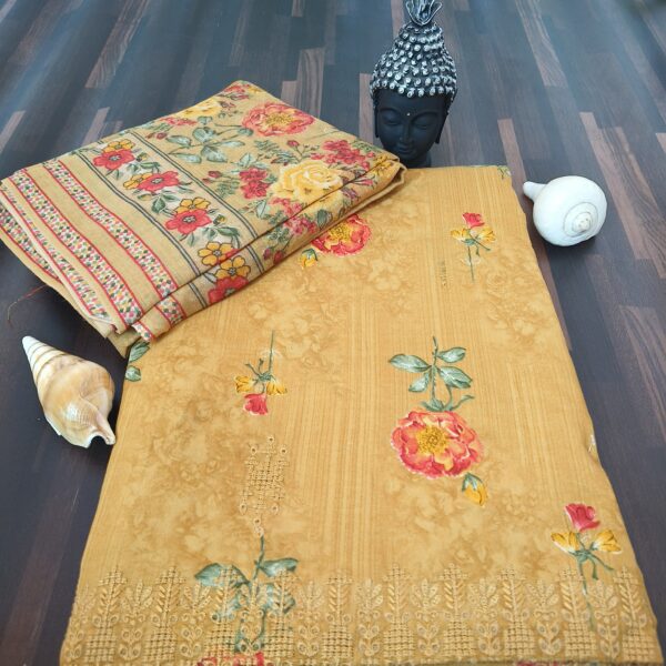 Suit (Printed Cotton) Mustard PNDM105000YLLN
