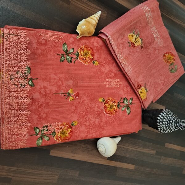 Suit (Printed Cotton) Pink PNDM105000PKLN - Image 2