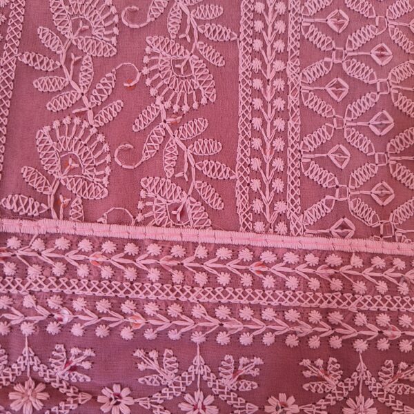 Suit (Chikankari Georgette) Onion Pink PNDM500100PKGR - Image 5