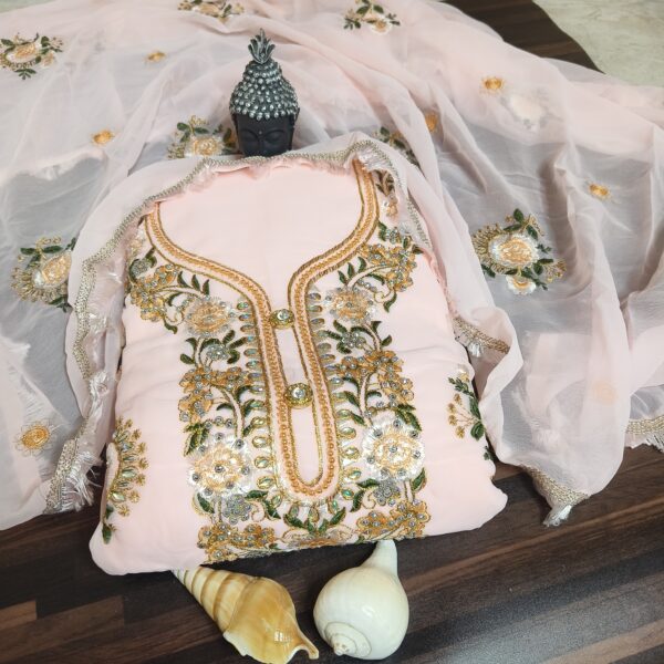 Suit (Georgette fancy) Peach PNDM507000PHGR
