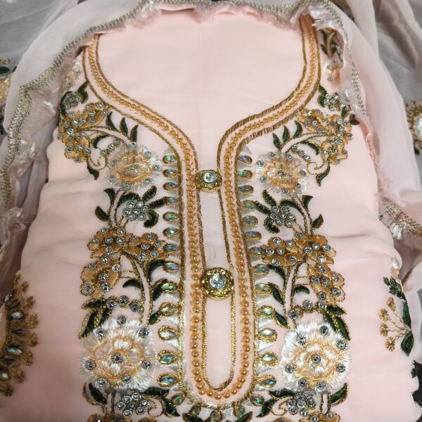 Suit (Georgette fancy) Peach PNDM507000PHGR - Image 5