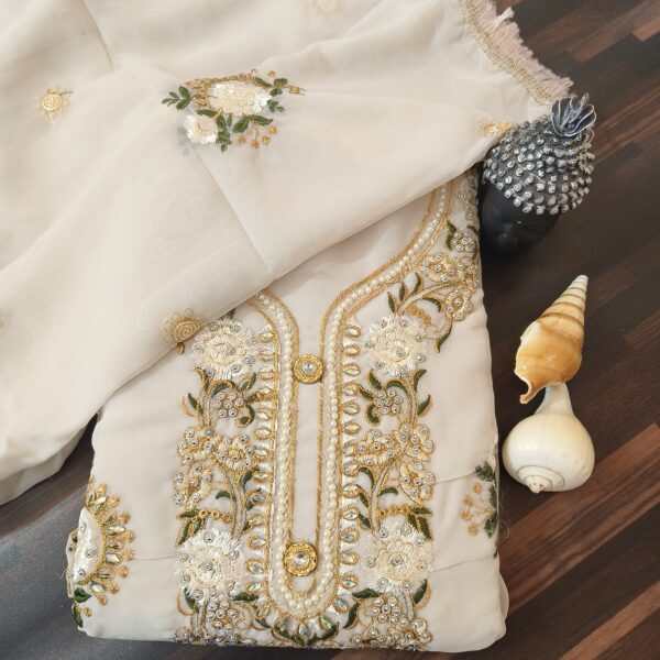 Suit (Georgette fancy) Grey  PNDM507000GYGR - Image 4