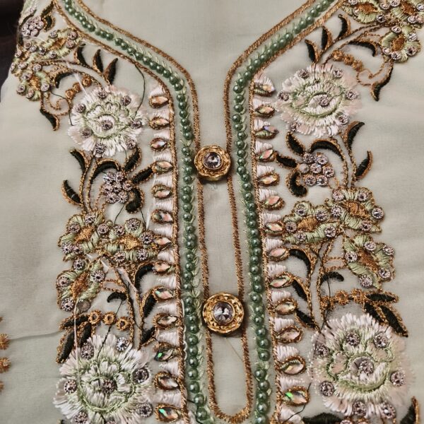 Suit (Georgette fancy) Pista Green PNDM507000LGGR - Image 5