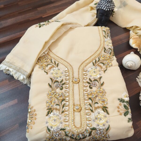 Suit (Georgette fancy) Beige PNDM507000BRGR - Image 2