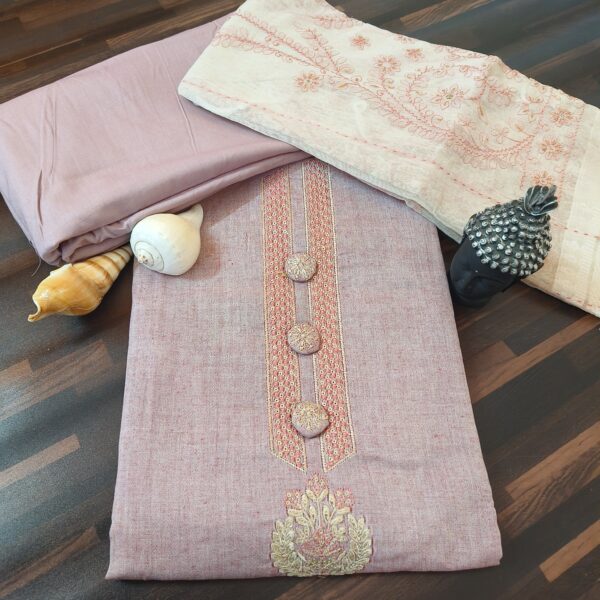 South Cotton Suit Pastel Pink PNDM900200PKCN - Image 3
