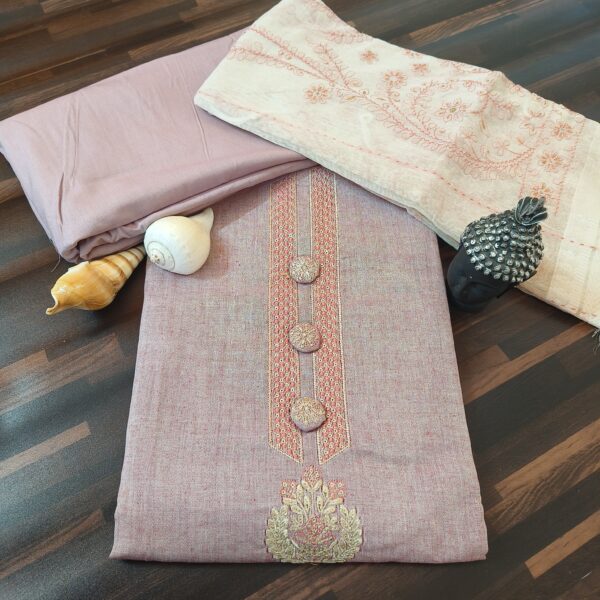 South Cotton Suit Pastel Pink PNDM900200PKCN - Image 6