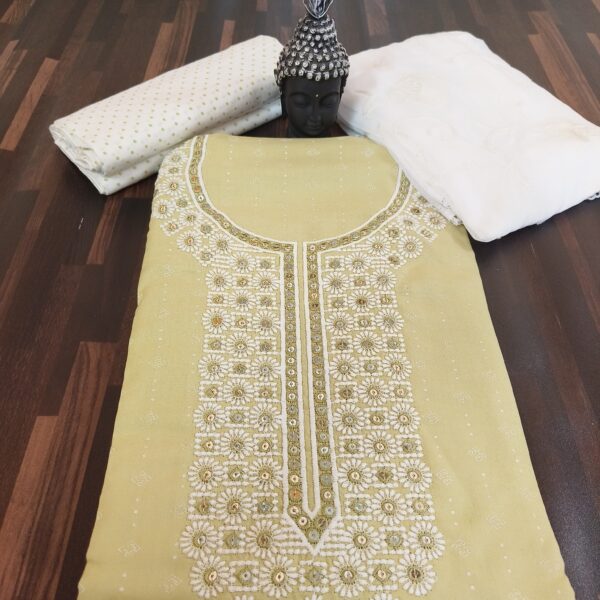 Suit Pastel Yellow white PNDM401100YLCN