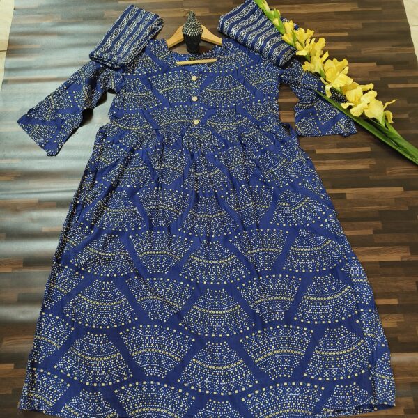 Anarkali Suit Navy Blue PFSS503100BLRC - Image 2