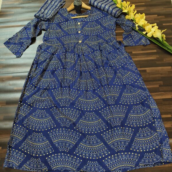 Anarkali Suit Navy Blue PFSS503100BLRC - Image 3