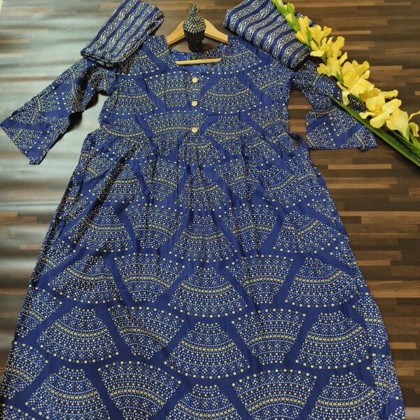 Anarkali Suit Navy Blue PFSS503100BLRC