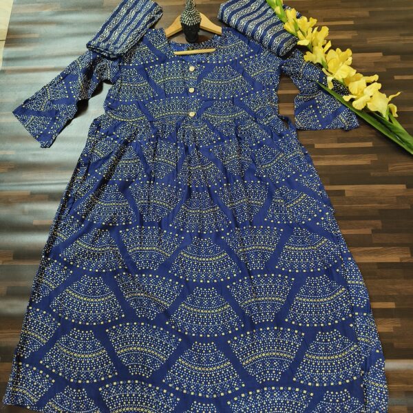 Anarkali Suit Navy Blue PFSS503100BLRC - Image 5