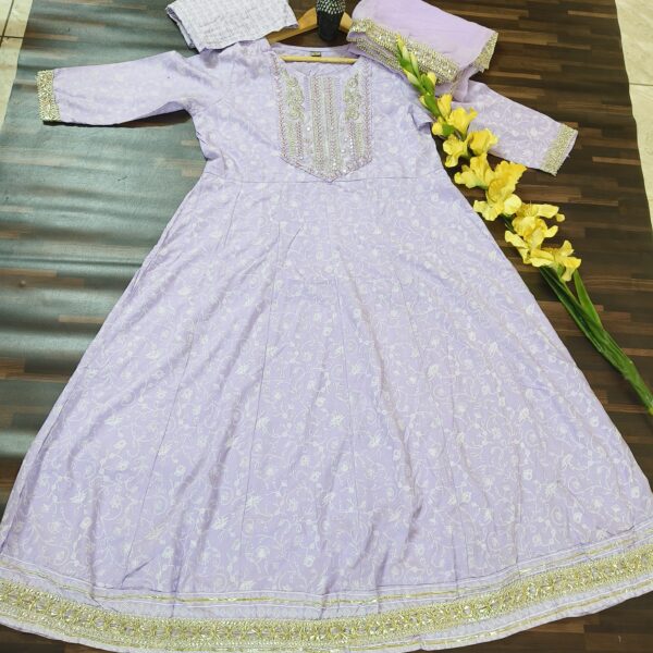 Anarkali Suit Lavender PLSS432200PRCN - Image 2