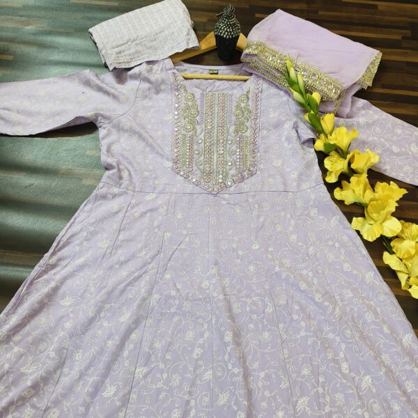 Anarkali Suit Lavender PLSS432200PRCN - Image 3