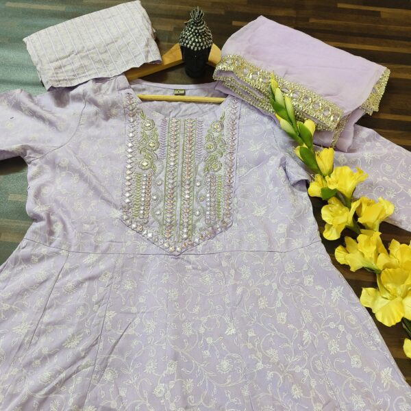 Anarkali Suit Lavender PLSS432200PRCN - Image 4