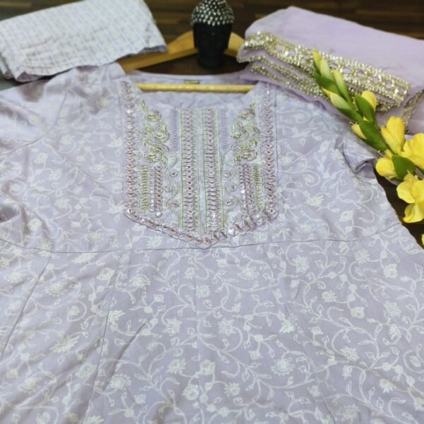 Anarkali Suit Lavender PLSS432200PRCN - Image 5