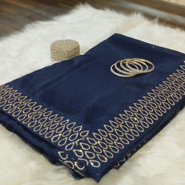 Saree Navy Blue PNSR000500BLLN - Image 8