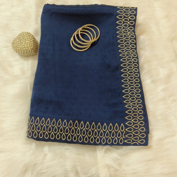 Saree Navy Blue PNSR000500BLLN - Image 7