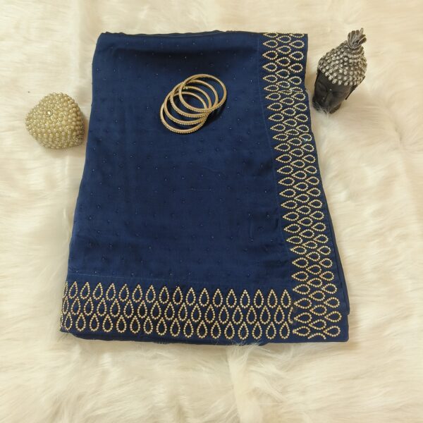 Saree Navy Blue PNSR000500BLLN - Image 6