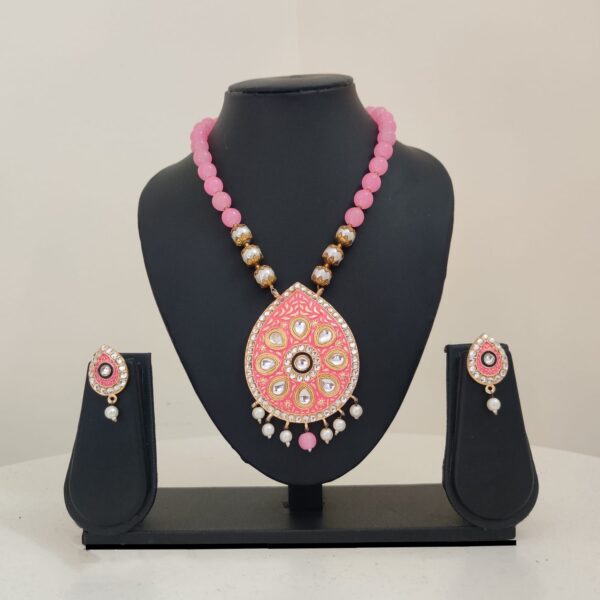 Meenakari Necklace Set PNJW004100PKMN