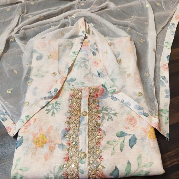 Suit( Printed ) Peach PNDM503200PHCN - Image 5