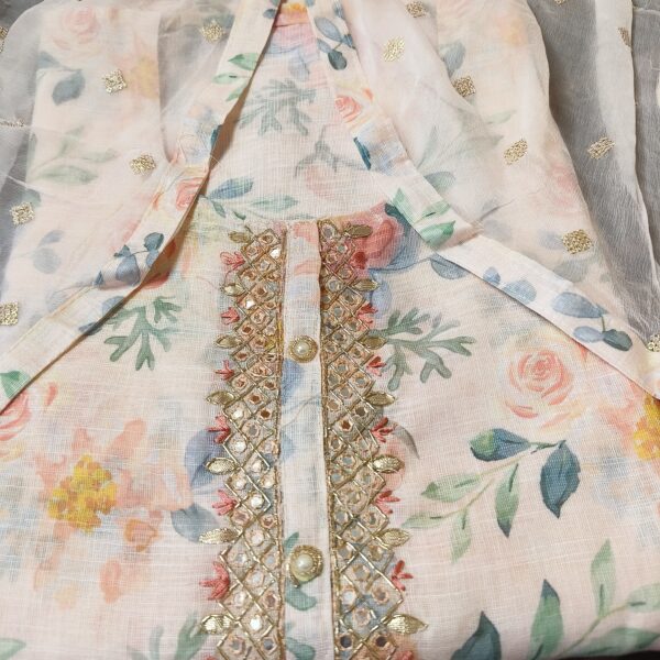 Suit( Printed ) Peach PNDM503200PHCN - Image 4