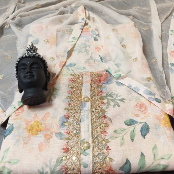 Suit( Printed ) Peach PNDM503200PHCN - Image 3