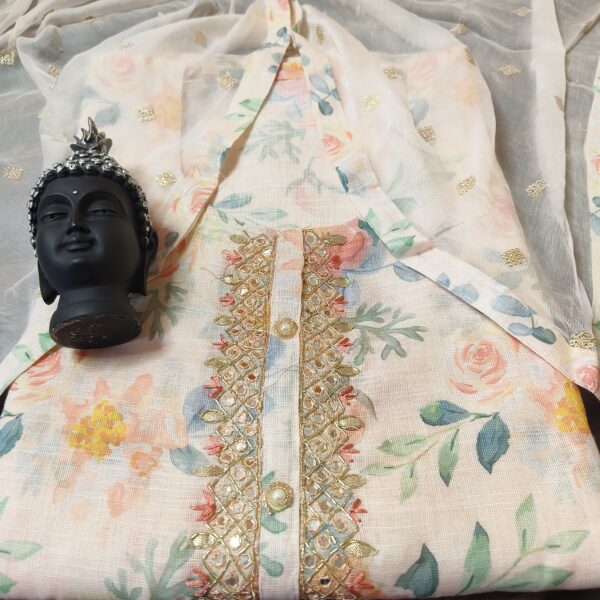 Suit( Printed ) Peach PNDM503200PHCN - Image 2
