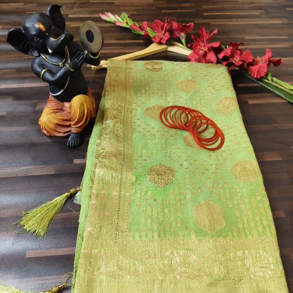 Saree Pista Green PNSR758100LGWB - Image 5