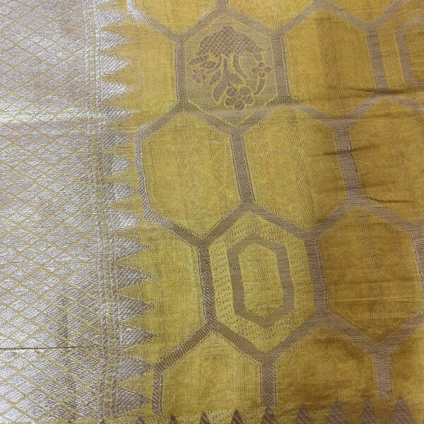 Saree (Organza) Yellow PNSR206100YLOZ - Image 2