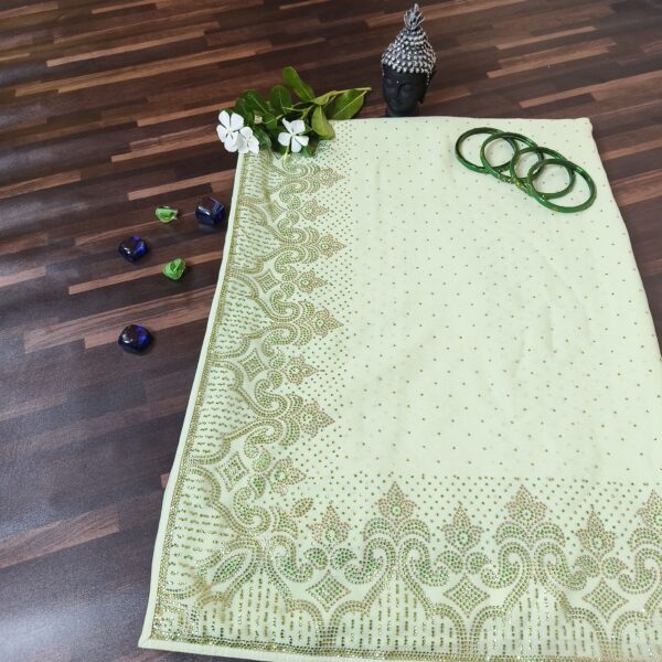 Saree Pista Green PNSR909200LGGR - Image 3