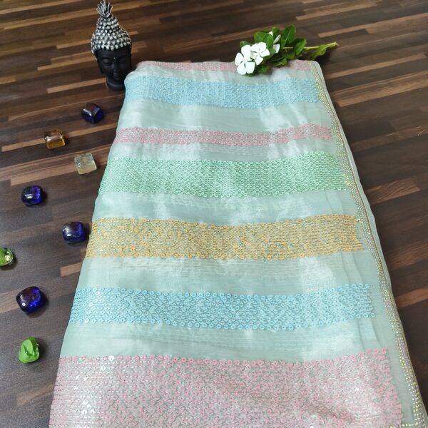 Saree Pastel Green PNSR050400LGSH