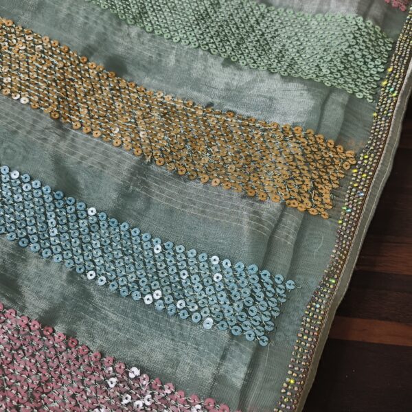Saree Pastel Green PNSR050400LGSH - Image 5